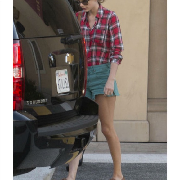 Rails Dana plaid button down red white small $168 - Picture 3 of 8